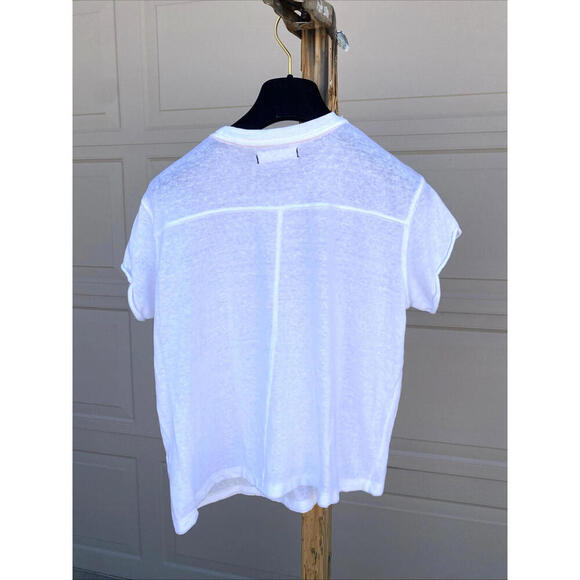 We The Free Short Sleeve White T-shirt Top XS X Small Bus Embroidery - Picture 4 of 5